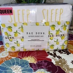 Brand new Rae Dunn Queen sheet set
